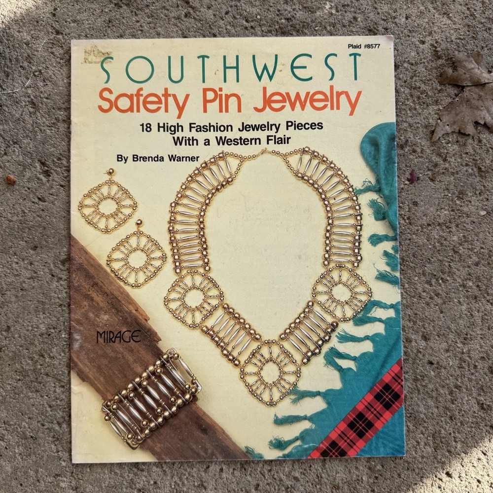 Vintage Southwest Safety Pin Jewelry Booklet